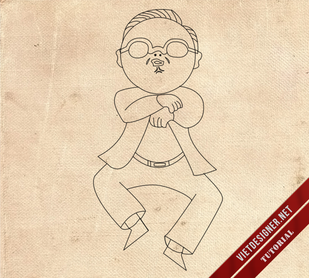 [TUT] Vẽ hình nhân vật PSY Gangnam Style